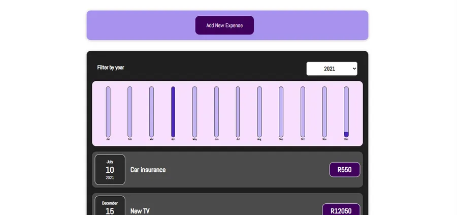 Spending Checker website screenshot
